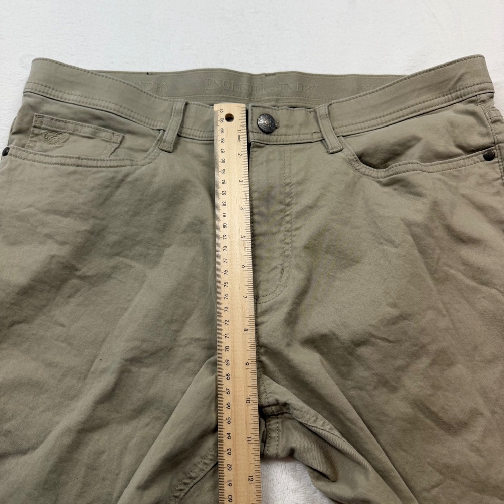 English Laundry 5-Pocket Chino Pants Mens 34x30 Khaki Tan Excellent Stretch - Picture 6 of 14